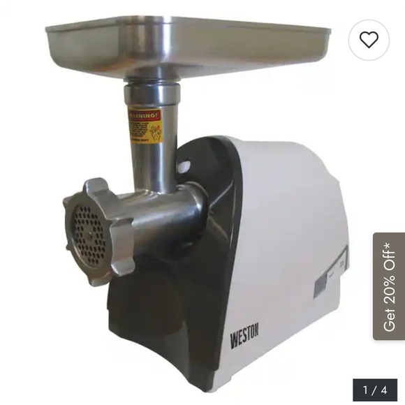 Weston Heavy-duty Number 8 575-watt Electric Meat Grinder - Picture 1 of 5